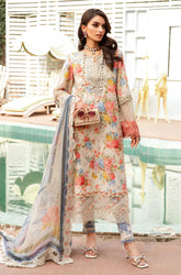 KP785-3 Piece Unstitched Digital Printed Airjet Lawn Suit